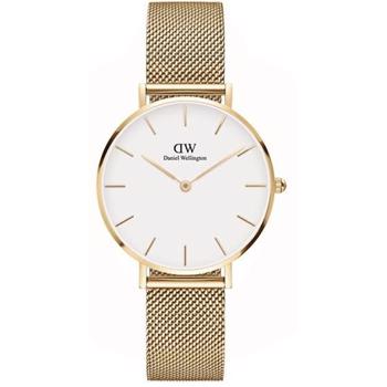 Daniel Wellington Petite Evergold dameur med forgyldt meshlænke
